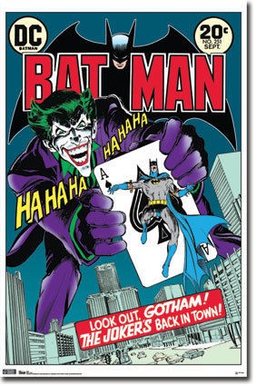 JOKER   COMIC BOOK COVER POSTER   22x34 SHRINK WRAPPED   BATMAN DC 