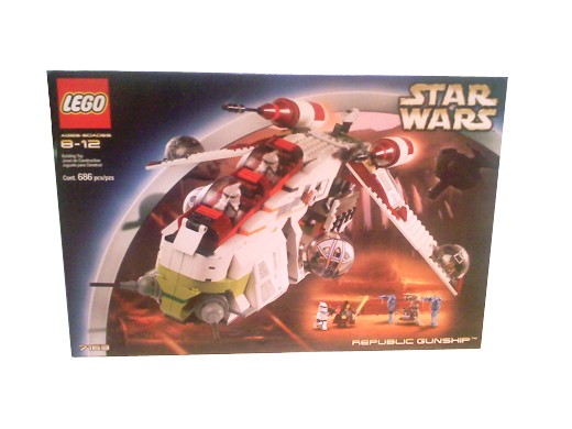 Lego Star Wars Episode II Republic Gunship 7163