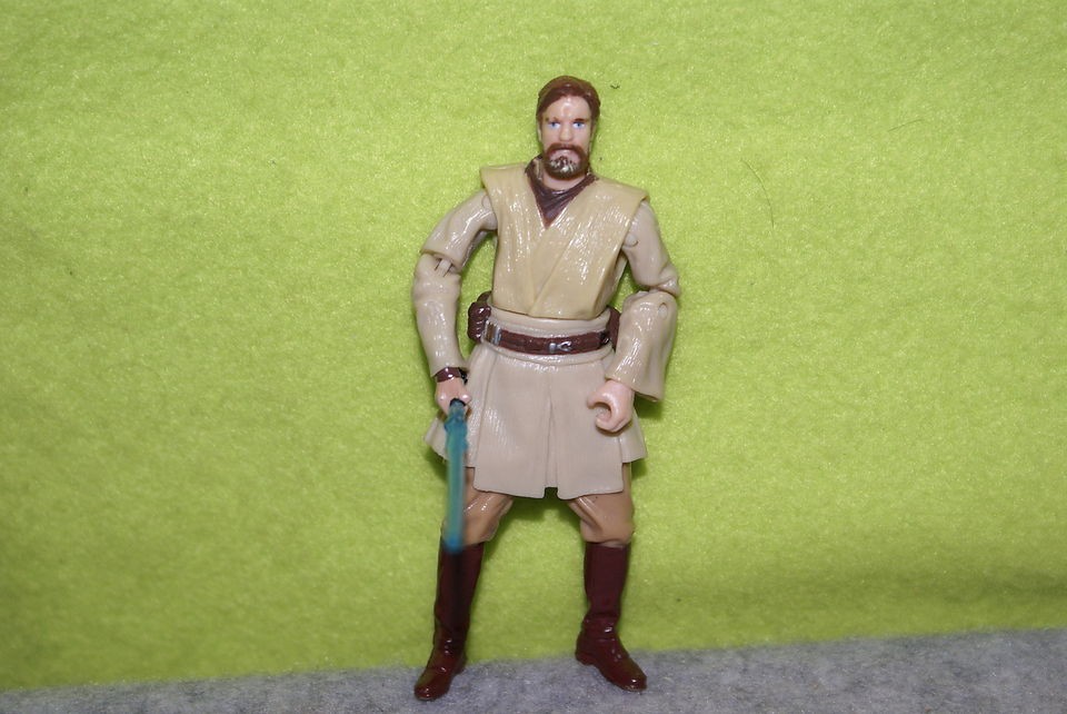 STAR WARS 3 3/4 ACTION FIGURE 2004 LFL HASBRO YOUNG OBE WAN KENOBI 