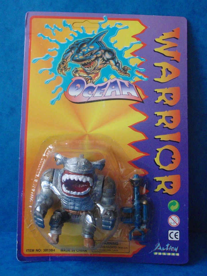 Toy Figure   KNOCK OFF STREET SHARKS OCEAN WARRIOR   MOC   Carded 