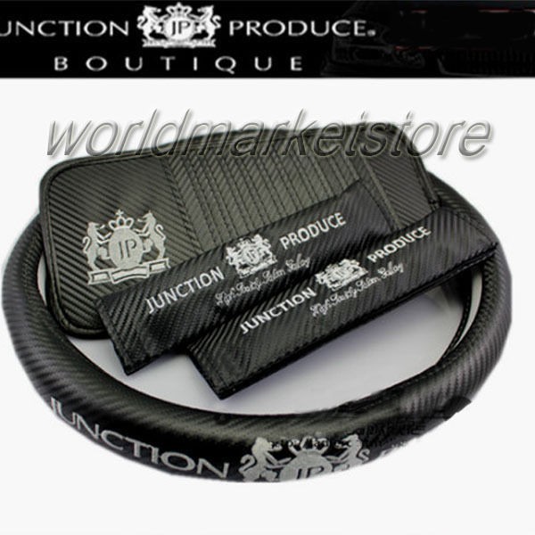 in 1 NEW JUNCTION PRODUCE STEERING WHEEL COVERS+SEAT BELT SHOULDER 