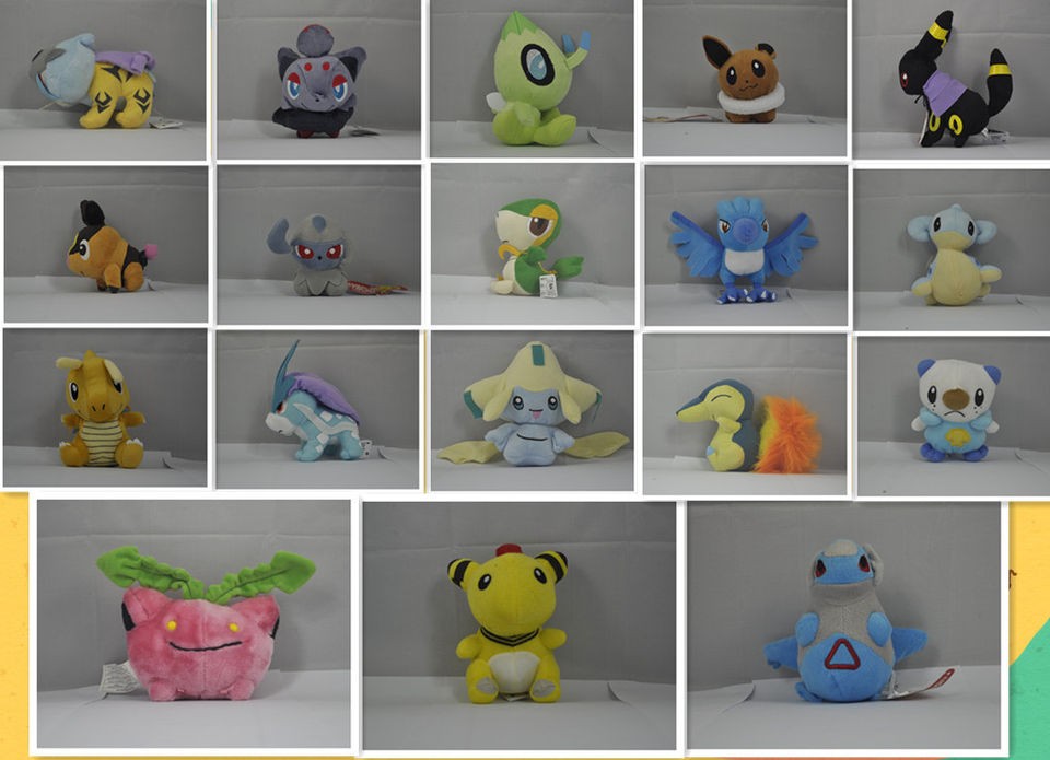 Large Collection New pokemon Character Soft Stuffed Animal Plush 18 