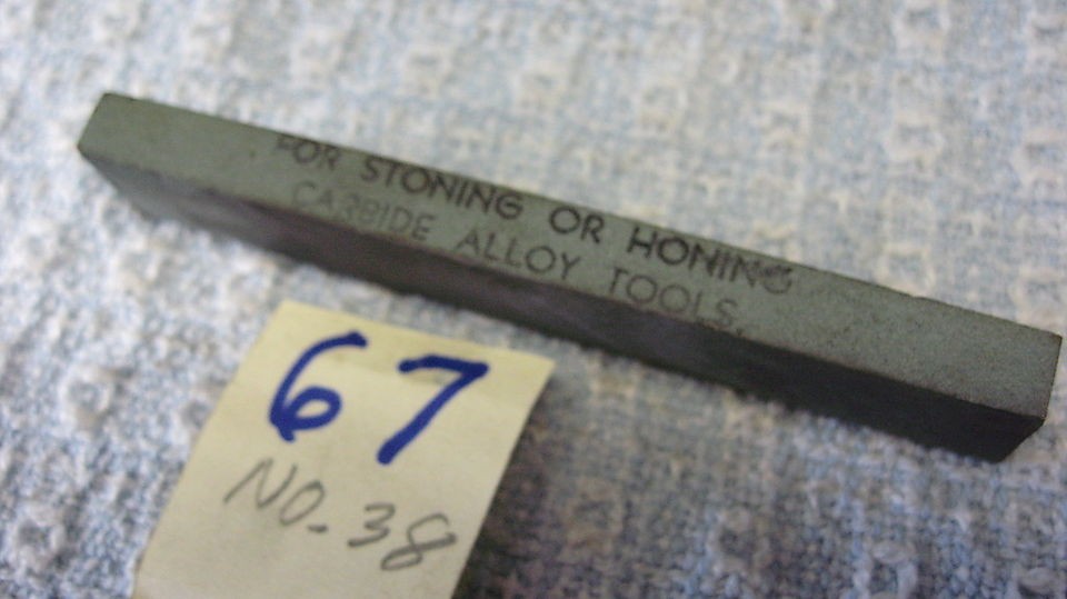 Vintage Tool Honing stone, Machinests stock, Carborundum No. 38 