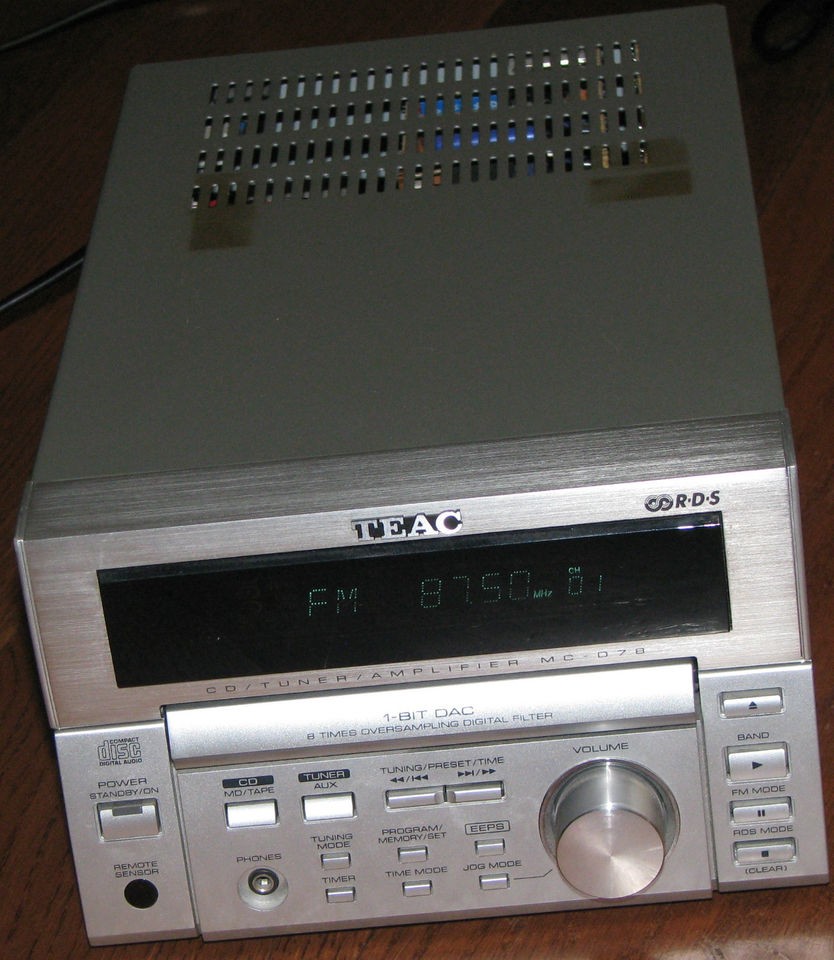 TEAC MC D78 CD STEREO TUNER & AMPLIFIER DECK RDS with OPTICAL OUTPUT 