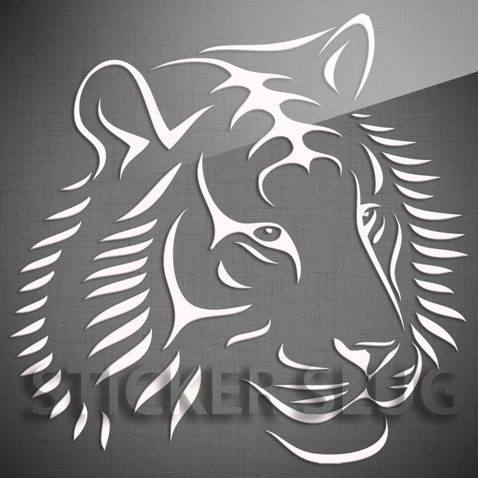   TIGER Tribal Big Cat Puma Lion Decal Sticker   Vinyl Wall Car 1109 TI