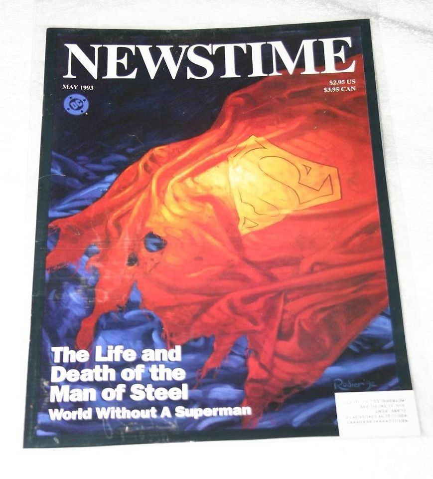 DC Comics Newstime The Death of Superman Special 1993_