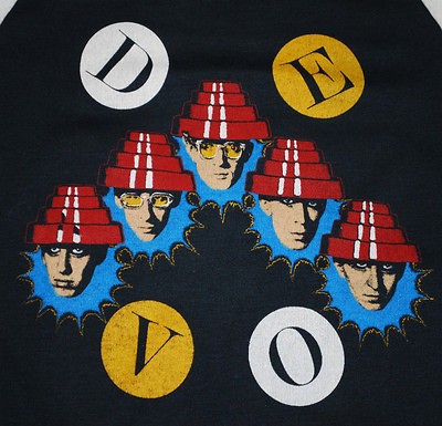 VINTAGE DEVO Q ARE WE NOT MEN? A WE ARE DEVO T  SHIRT 1980s L 