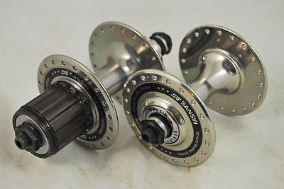   Tandem Hub Set 40 Hole Polished NOS Drum bike bicycle high flange