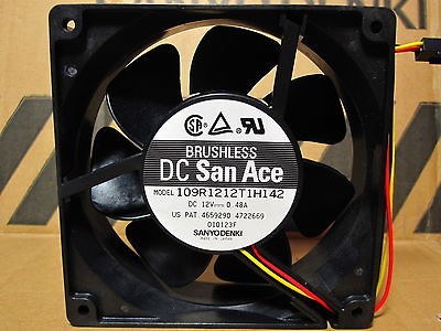 NEW Sanyo Denki San Ace 12 Volt DC fan 109r1212h1011 w temp cntrl 