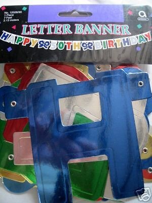 AGE 50 50th Birthday LETTER BANNER 7 feet LONG