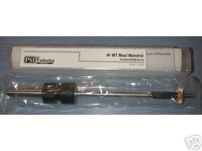 Wood Lathe Pen Turning Mandrel Set, No. 1 Morse Taper