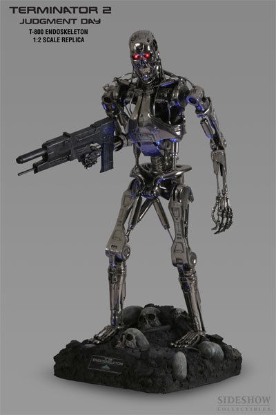 SIDESHOW TERMINATOR T 800 ENDOSKELETON 12 SCALE REPLICA FACTORY 