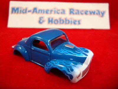 Blue Willys Gasser American Line T Jet body HO Aurora