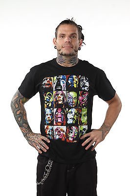 Official TNA Impact Wrestling Jeff Hardy Faces T Shirt