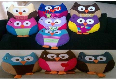 Cute Stuffed owl Pillow decoration, Handmade