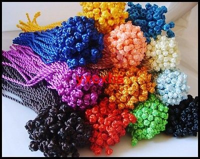 100pcs braided korean silk thread silk cord bracelets