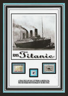 Piece of genuine original coal from the TITANIC w/COA