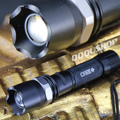 SAIK CREE XM L T6 LED 1000 LUMEN LM ZOOM FLASHLIGHT TORCH OUTDOOR 