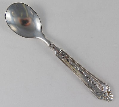 LBL Italy LBI2 Silverplate 4.25” DEMITASSE SPOON Textured EP Zinc 