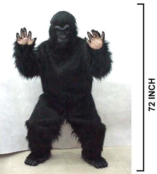 ADULT PRO GORILLA COSTUME new monkey halloween haunted house scary 