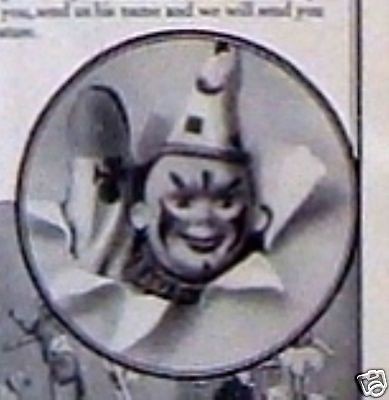   1913 Ad Schoenhut Dolls Humpty Dumpty Circus Toys Scary Evil Clown