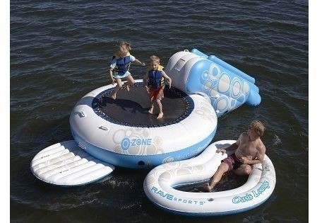 NEW Rave Sports 02417 O Zone 2 Child 5 Water Bouncer Trampoline w 