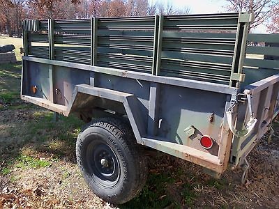   SURPLUS M101 TRAILER WITH RAILS CAMO ARMY SPARE 16 IN TIRE CLEAN TITLE