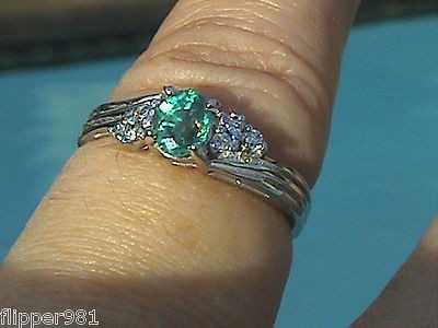   white Gold 0.52ct Alexandrite & Diamond Ring ON SALE for Christmas