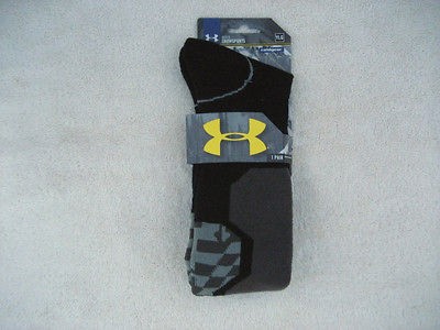 Under Armour Boys Snowsports Ski Coldgear Sock Size Youth Large UA 