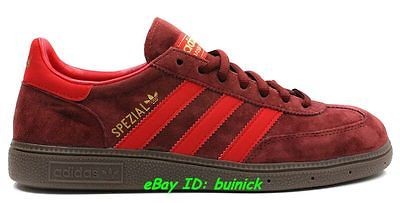 ADIDAS HANDBALL SPEZIAL Trainers Dark Red Suede Gum indoor super new 