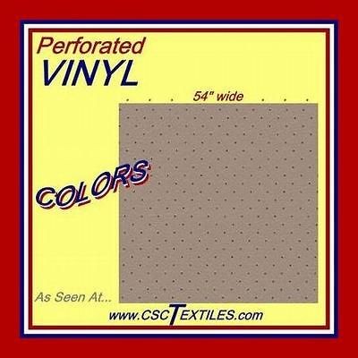   PERFORATED 54w VINYL 5yds Fabric   for CABIN Fire Retardant, RV, Prof