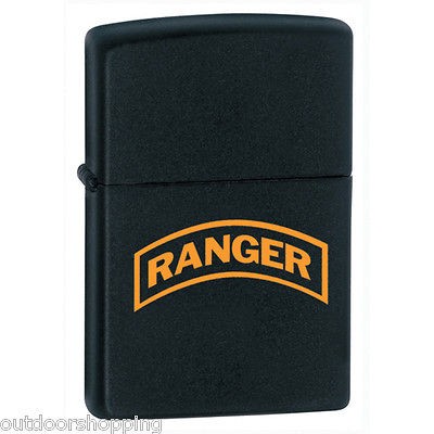 BLACK MATTE RANGER TAB ZIPPO   USA Made Refillable Metal Lighter