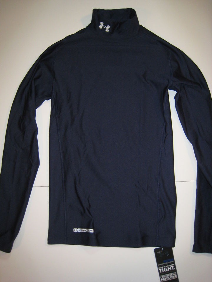 Under Armour Mens Cold Gear Mock M L XL XXL XXXL NAVY