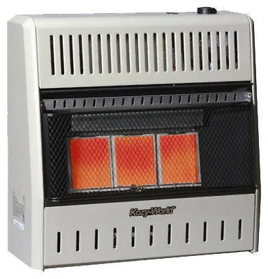 Kozy World 3 Plaque Infrared 15,000 BTU LP Propane Wall Heater