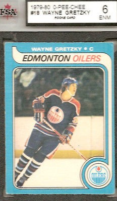 1979 80 O PEE CHEE WAYNE GRETZKY ROOKIE #18 KSA 6 EX NM