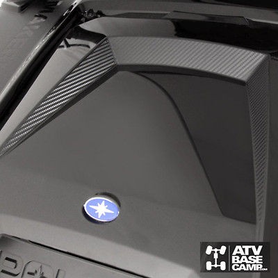   RANGER RZR Hood Scoop Overlay   Carbon Fiber Vinyl   Reacts to Light