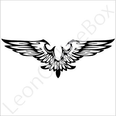   Eagle Shape   Tribal Decal Vinyl Car Wall Laptop Cellphone Sticker