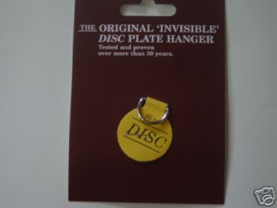 PACK OF 5 Stick on plate hangers,self adhesive disc 30mm