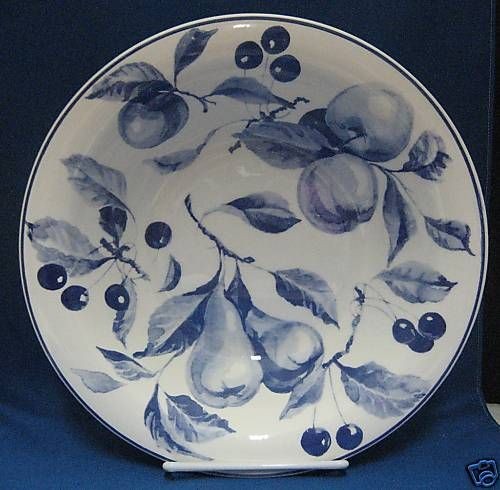 Quadrifoglio Italy Fruit Pattern Round Vegetable Serving Bowls Set 2