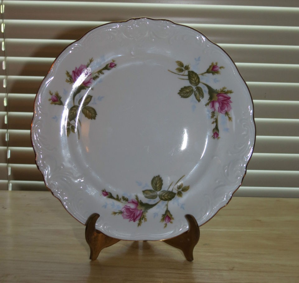 Wawel Poland Moss Rose Fine China Dinnerware Bread Butter Plate 7 