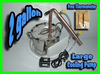 2G ALCOHOL ETHANOL MOONSHINE WHISKEY COPPER STILL OVER 3000 HAPPY 