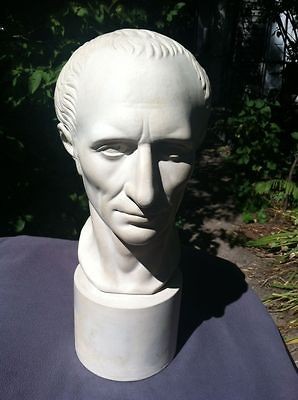 1980s Julius Cesar Plaster Sculpture Bust by Second Renaissance San 