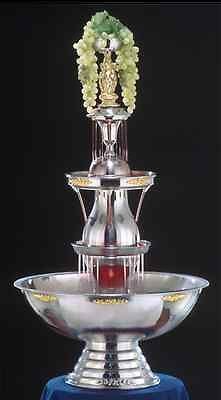   INCH   APEX CHAMPAGNE PUNCH BEVERAGE FOUNTAIN SILVER TRIM   10 GALLON