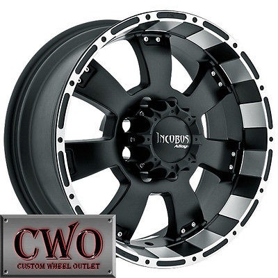 17 Black Krawler Wheels Rims 6x135 6 Lug Ford F150 Expedition Lincoln 