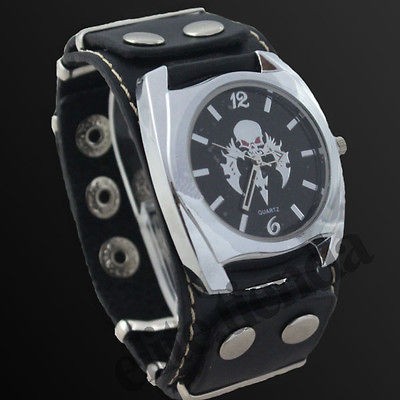 NEW Boys Cool Gift Adventure Skull Black Silicone Stylish Men Sports 