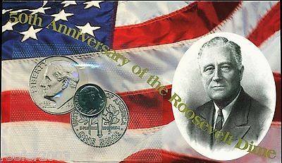   ROOSEVELT DIME IN MINT CELO WEST POINT UNCIRCULATED UNC WITH COA