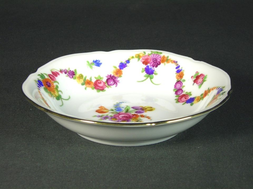   China 9195 9954 5 3/8 Fruit Dessert Sauce Dish Bowl Czechoslavakia