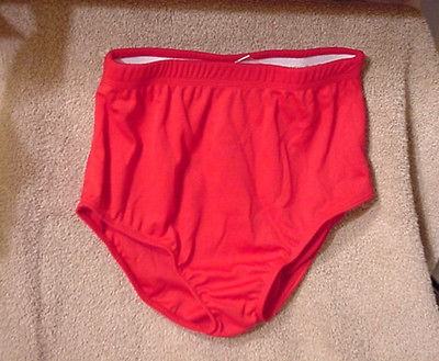 NWT  WOMENS RED CHEERLEADER BRIEFS SIZE  MEDIUM