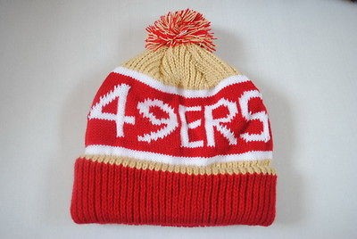 NEW 49ERS KNIT BEANIE WINTER hat CAP OSFA B607