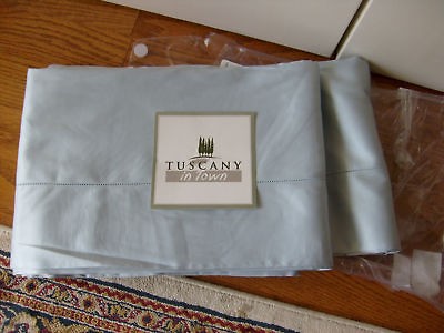 Le Telerie Toscane Diamante 600TC Blue Qn Duvet Cover